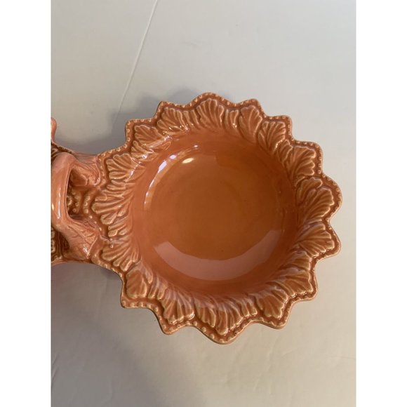 California Pottery Doranne Double Bowls With Handle Mid Century USA Vintage - Picture 5 of 10